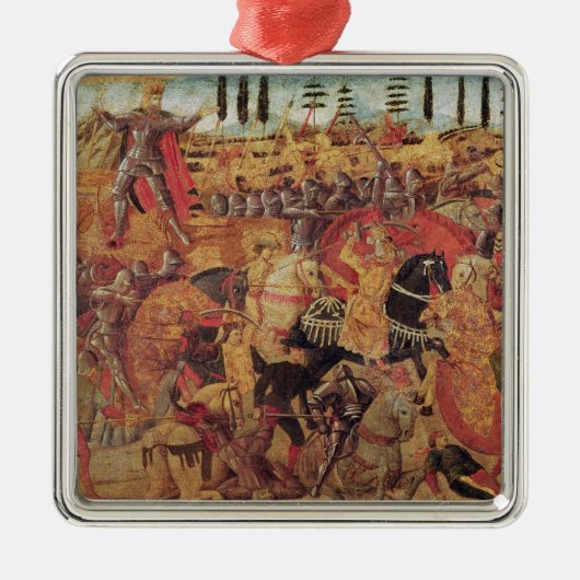 Dariusとアレキサンダー大王間の戦い メタルオーナメント (正面)