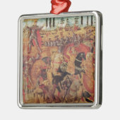 Dariusとアレキサンダー大王間の戦い メタルオーナメント (左)