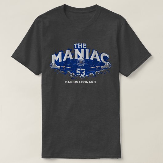 Darius Leonard The maniac Tシャツ (デザイン正面)