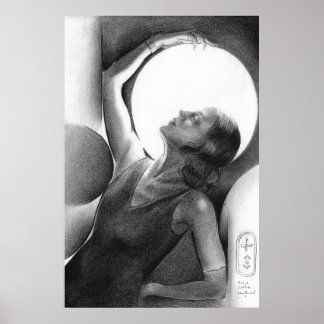 Darja Collin under the Moon – Art Deco Dancer ポスター
