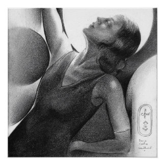 Darja Collin under the Moon – Art Deco Dancer ポスター