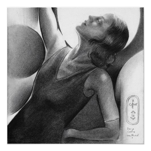 Darja Collin under the Moon – Art Deco Dancer ポスター (正面)