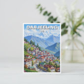 Darjeeling India  ポストカード (スタンド正面)
