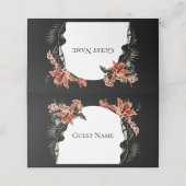 DarkとMoodyのカスタマイズ可能結婚座席表 プレイスカード (外部開封)