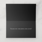 DarkとMoodyのカスタマイズ可能結婚座席表 プレイスカード (内部開封)