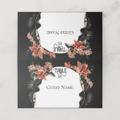 DarkとMoodyのカスタマイズ可能結婚座席表 プレイスカード (外部開封)