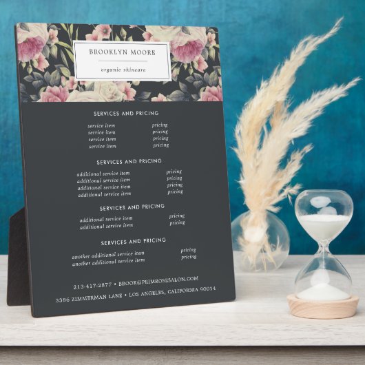 Darkフローラロゴ価格プラーク フォトプラーク (側面)