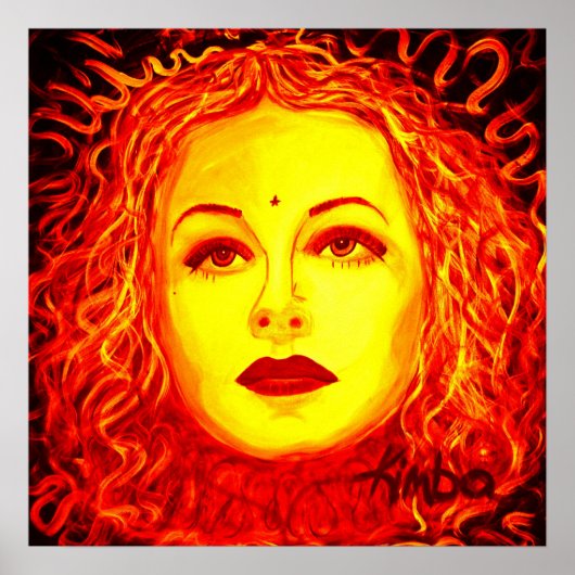 Dark美しい20x20インチポスター ポスター (正面)