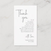 Dark 結婚 Grayスクリプモダント エンクロージャーカード (正面)