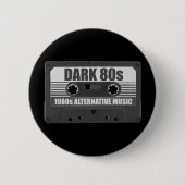DARK 80sカセットテープピン 缶バッジ (正面)