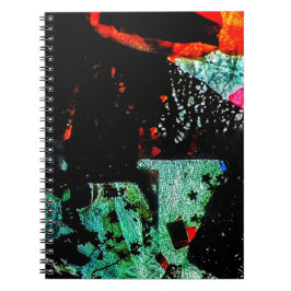 Dark abstract Spiral Photo Notebook,Common dark ノートブック