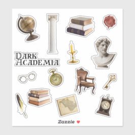 Dark Academiaステッカーセット | Journalスタンプ シール