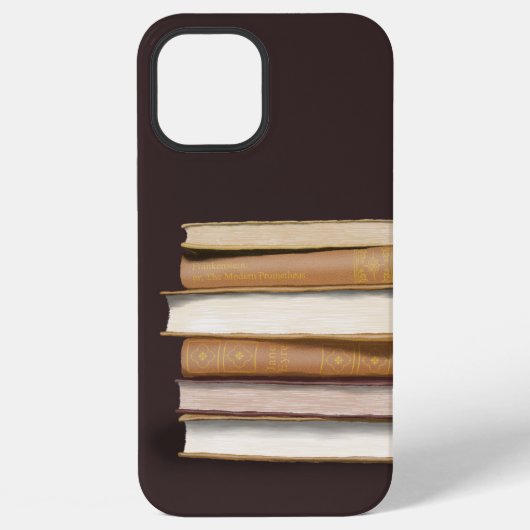 Dark Academia Antique Books iPhoneケース (裏面)