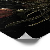 Dark Academia Art Prints, Gothic Cat Butterfly ポスター (角)