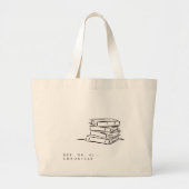 Dark Academia – Book Art | Introvert Gift Library  ラージトートバッグ (正面)