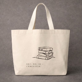 Dark Academia – Book Art | Introvert Gift Library  ラージトートバッグ