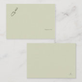 Dark Academia Botany Garden Reader Gift エンクロージャーカード (正面/裏面)