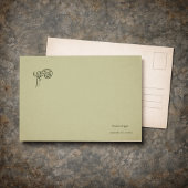 Dark Academia Botany Garden Reader Gift ポストカード