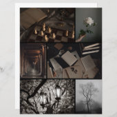 Dark Academia Collage Scrapbooking Paper (正面/裏面)