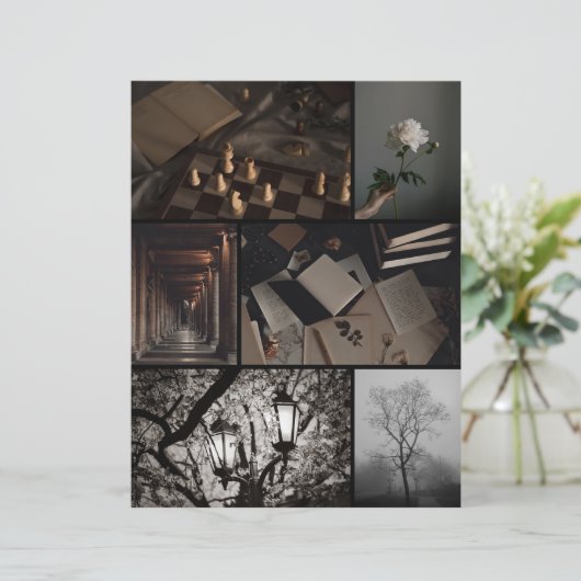 Dark Academia Collage Scrapbooking Paper (スタンド正面)