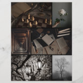 Dark Academia Collage Scrapbooking Paper (正面)