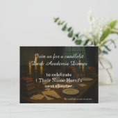 Dark Academia Dinner Book Club Birthday Party 招待状 (スタンド正面)