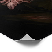 Dark Academia Dragonfly Print, Vintage Flower ポスター (角)