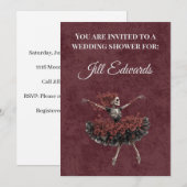 Dark Academia Goth Wedding Shower Invitation サンキューカード (正面/裏面)