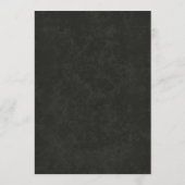 Dark Academia Gothic Elegant Wedding Menu メニュー (裏面)