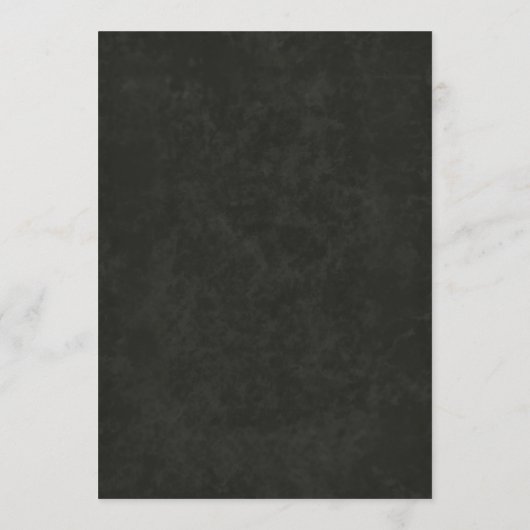 Dark Academia Gothic Elegant Wedding Menu メニュー (裏面)