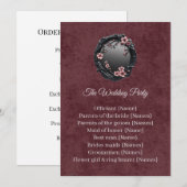 Dark Academia Gothic Mirror Procession Card 招待状 (正面/裏面)