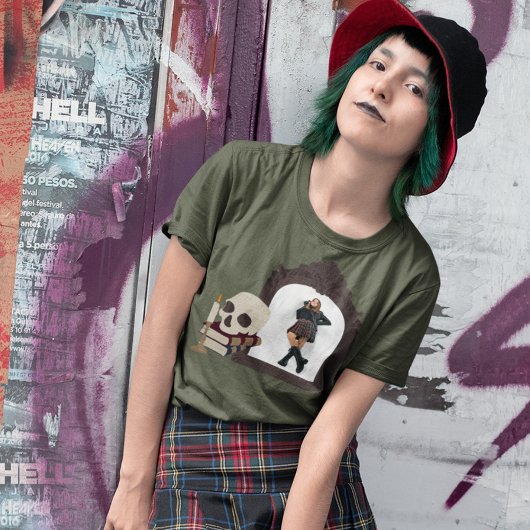 Dark Academia Graphic with Photo Tシャツ