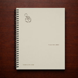 Dark Academia Ink Pot – Minimalist Vintage Library ノートブック