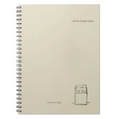 Dark Academia – Library Card Gift for introvert ノートブック (正面)