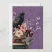 Dark Academia Mystic Raven Save the Date (正面)