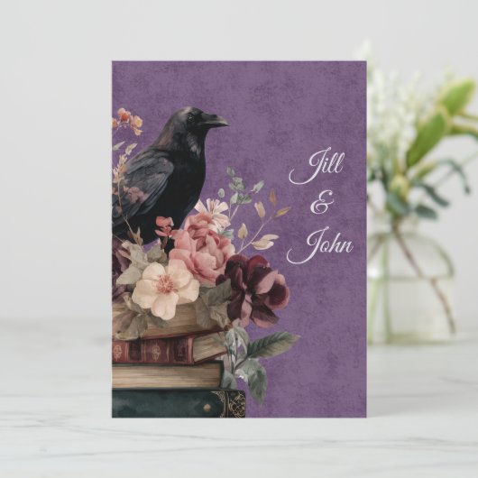 Dark Academia Mystic Raven Save the Date (スタンド正面)