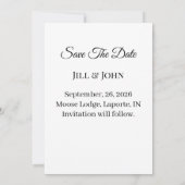 Dark Academia Mystic Raven Save the Date (裏面)