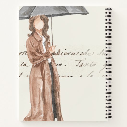 Dark Academia Notebook ノートブック (裏面)