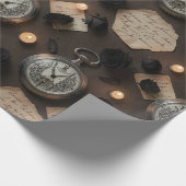 Dark Academia Pocket Watch Wrapping Paper ラッピングペーパー (角)
