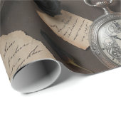 Dark Academia Pocket Watch Wrapping Paper ラッピングペーパー (ロールコーナー)