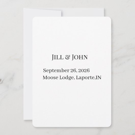 Dark Academia Raven and Clockwork Save the Date (裏面)