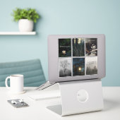 Dark Academia Reading Aesthetic Sticker Sheet シール (デスク上のノートパソコン)