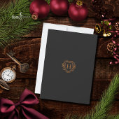 Dark Academia Red Velvet Christmas Invitation 招待状