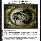 Dark Academia Regal Raven & Pearls ET1L Decoupage 薄葉紙