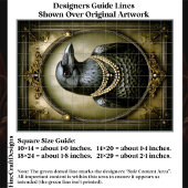 Dark Academia Regal Raven & Pearls ET1R Decoupage 薄葉紙