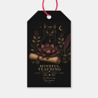 Dark Academia Teacher Gift Tag | Mindful Teaching ギフトタグ