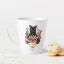 Dark Academia Teacher latte Mug for Her | Mindful カフェラテマグ