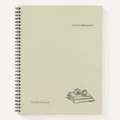 Dark Academia –Vintage Book Art | Introvert Gift  ノートブック (正面)