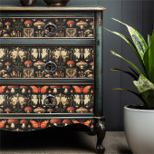 Dark Academia Vintage Red Fly Agaric Moth 薄葉紙