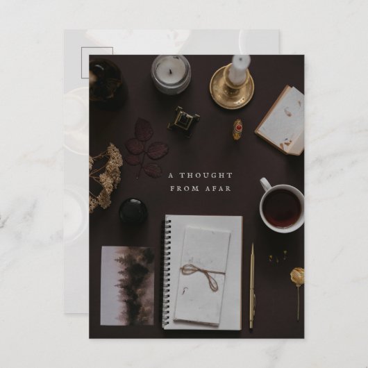 Dark Academia vintage writer  ポストカード (正面/裏面)